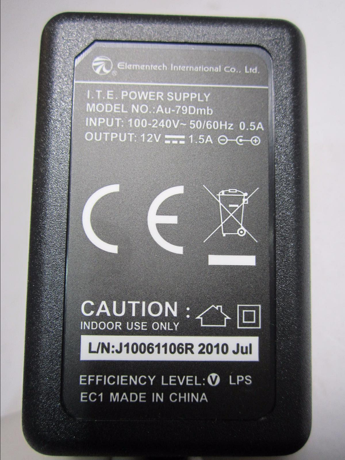 Iomega 1TB External Hard Drive HD 12V 1.5A Mains AC Adaptor Power