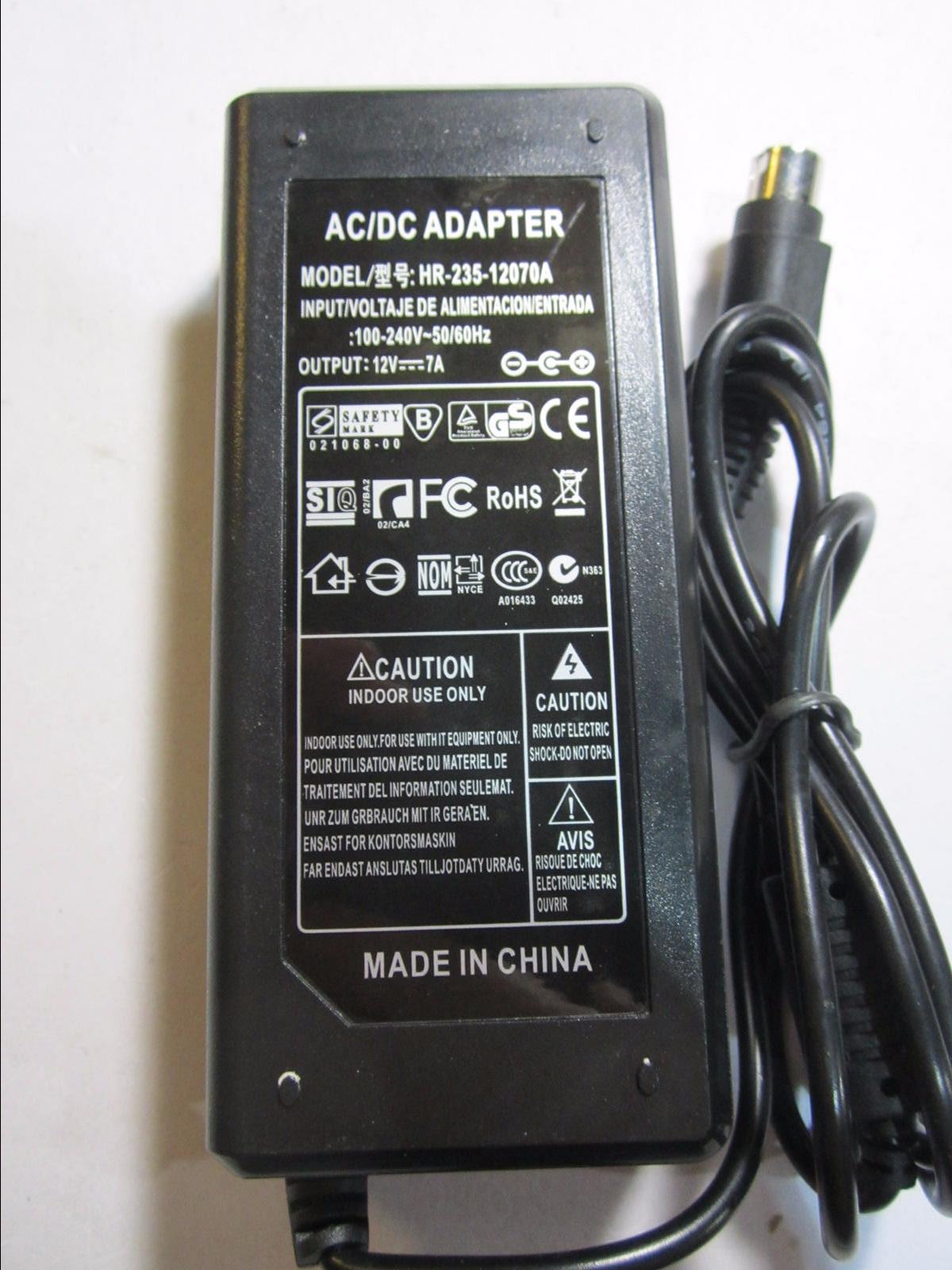 12V 7A 7000mA AC/DC Adapter Power Supply PSU 4 Pin for CCTV DVR Installation