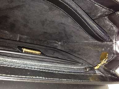 Authentic GUCCI Hand Bag Leather black 5j13B100