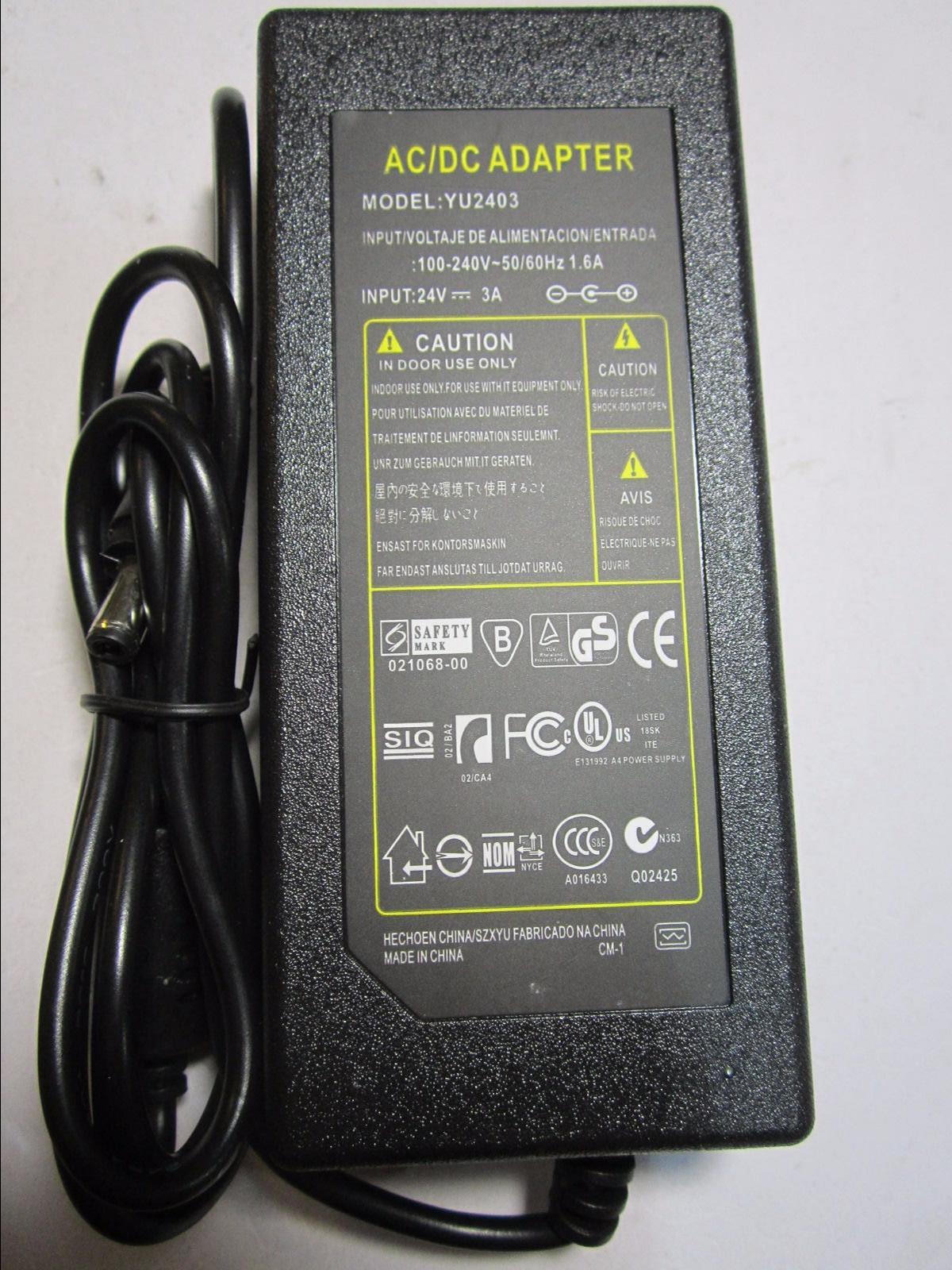 24V 2.5A 60W AC Adaptor Power Supply for Sandstrom SIPD8012 Ipod Docking Station
