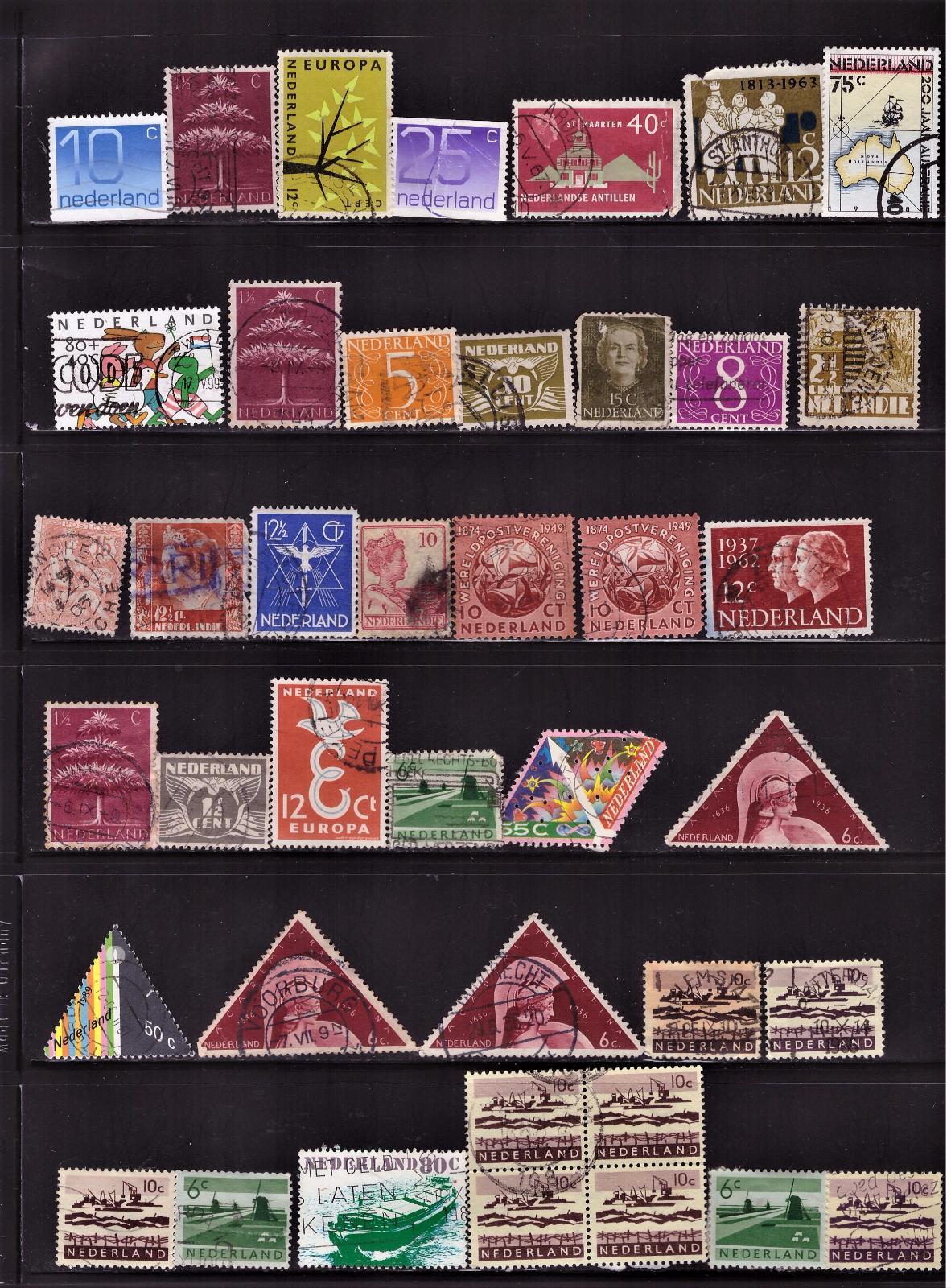 Netherlands stamps Collection some Early from Old Albums 284 High value