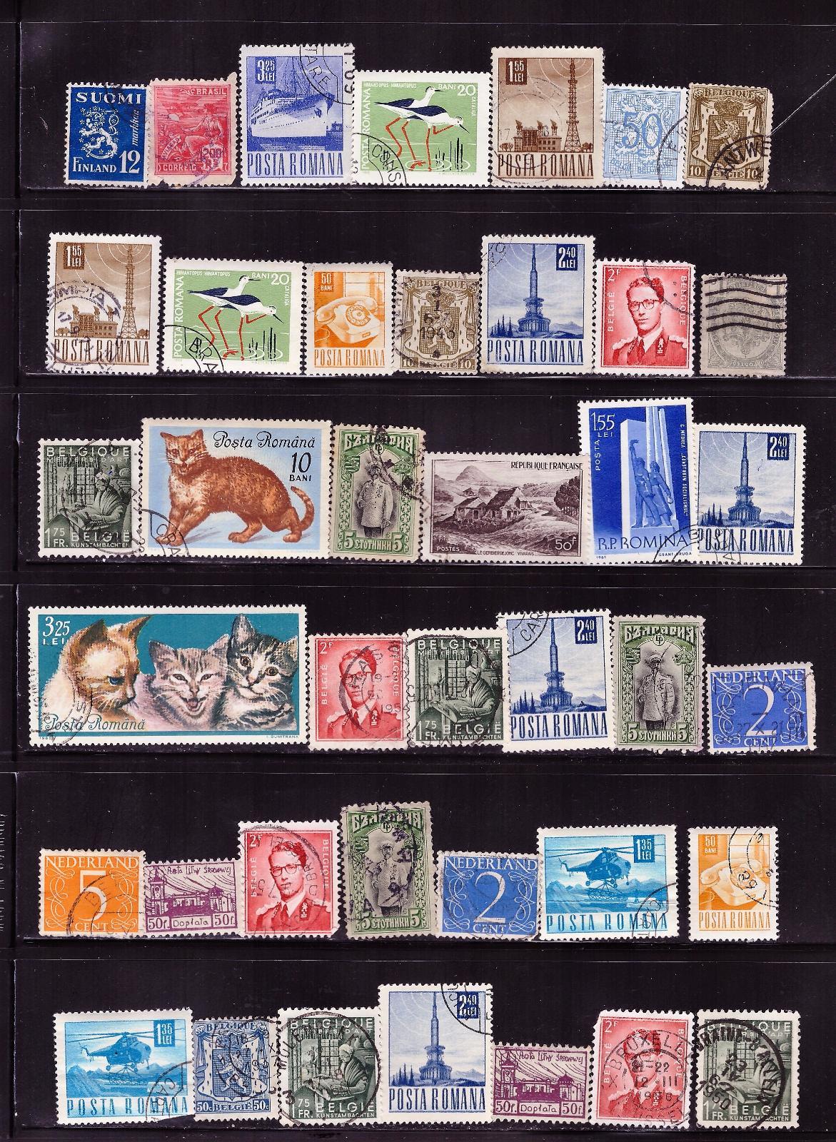 Europe Stamps Collection some Early from Old Albums. 888 High value