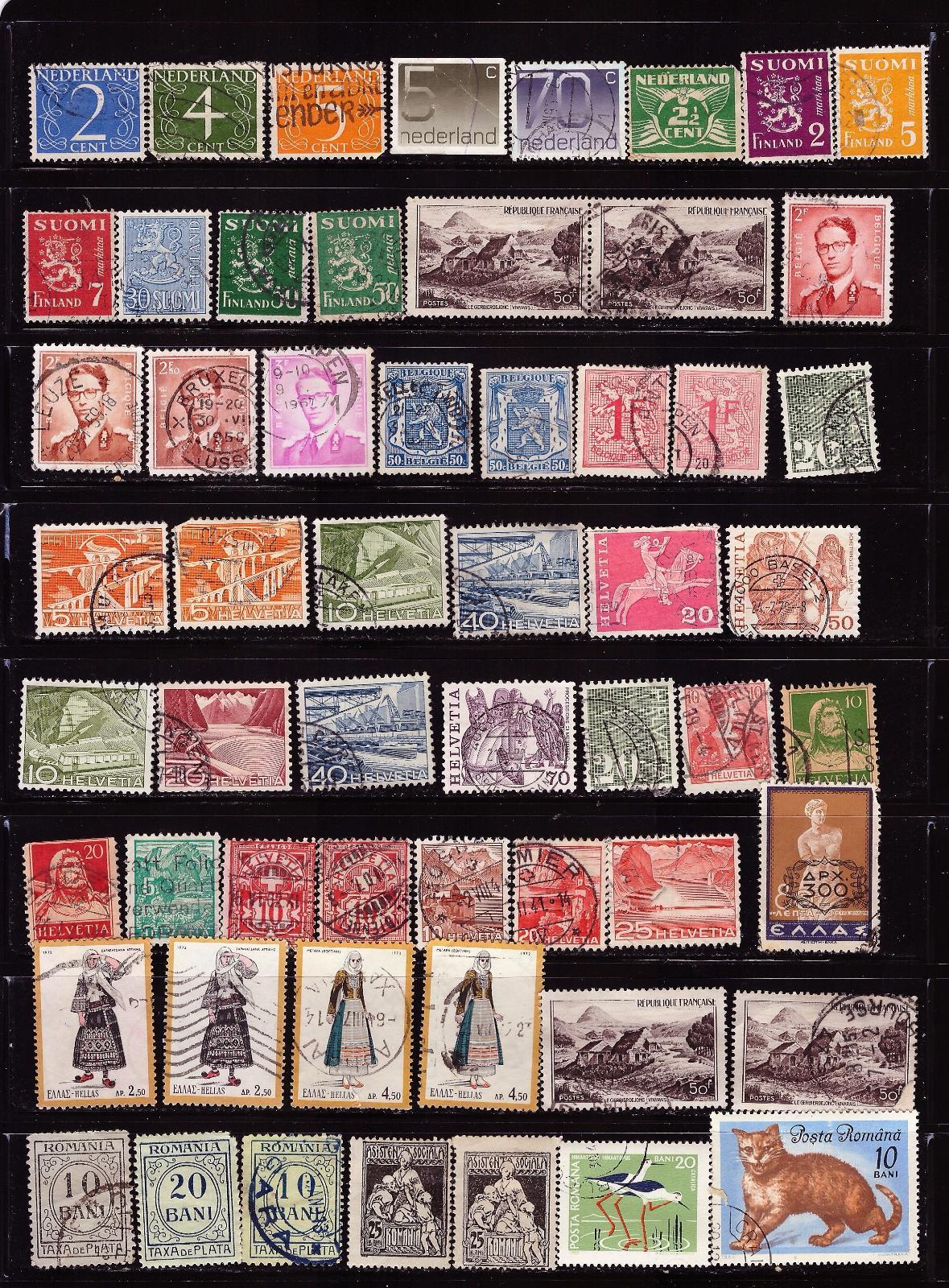 Europe Stamps Collection some Early from Old Albums. 694 High value ...