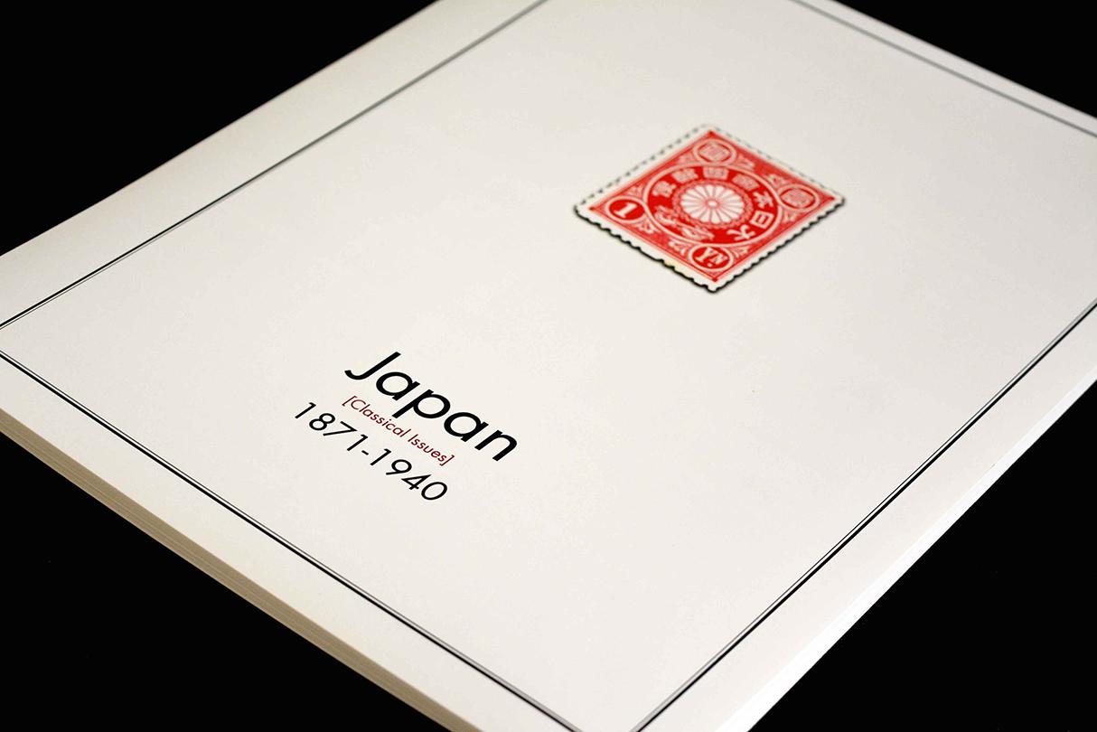 COLOR PRINTED JAPAN [CLASS.] 1871-1940 STAMP ALBUM PAGES (32