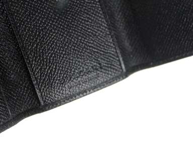 AUTHENTIC BVLGARI BLACK LEATHER 5 HOOKS KEY HOLDER KEY CASE ITALY