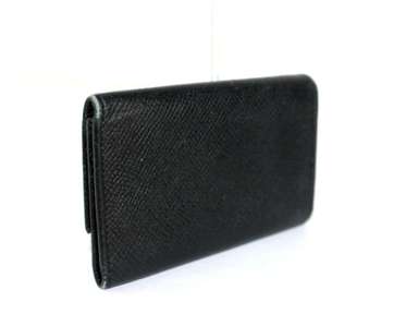 AUTHENTIC BVLGARI BLACK LEATHER 5 HOOKS KEY HOLDER KEY CASE ITALY