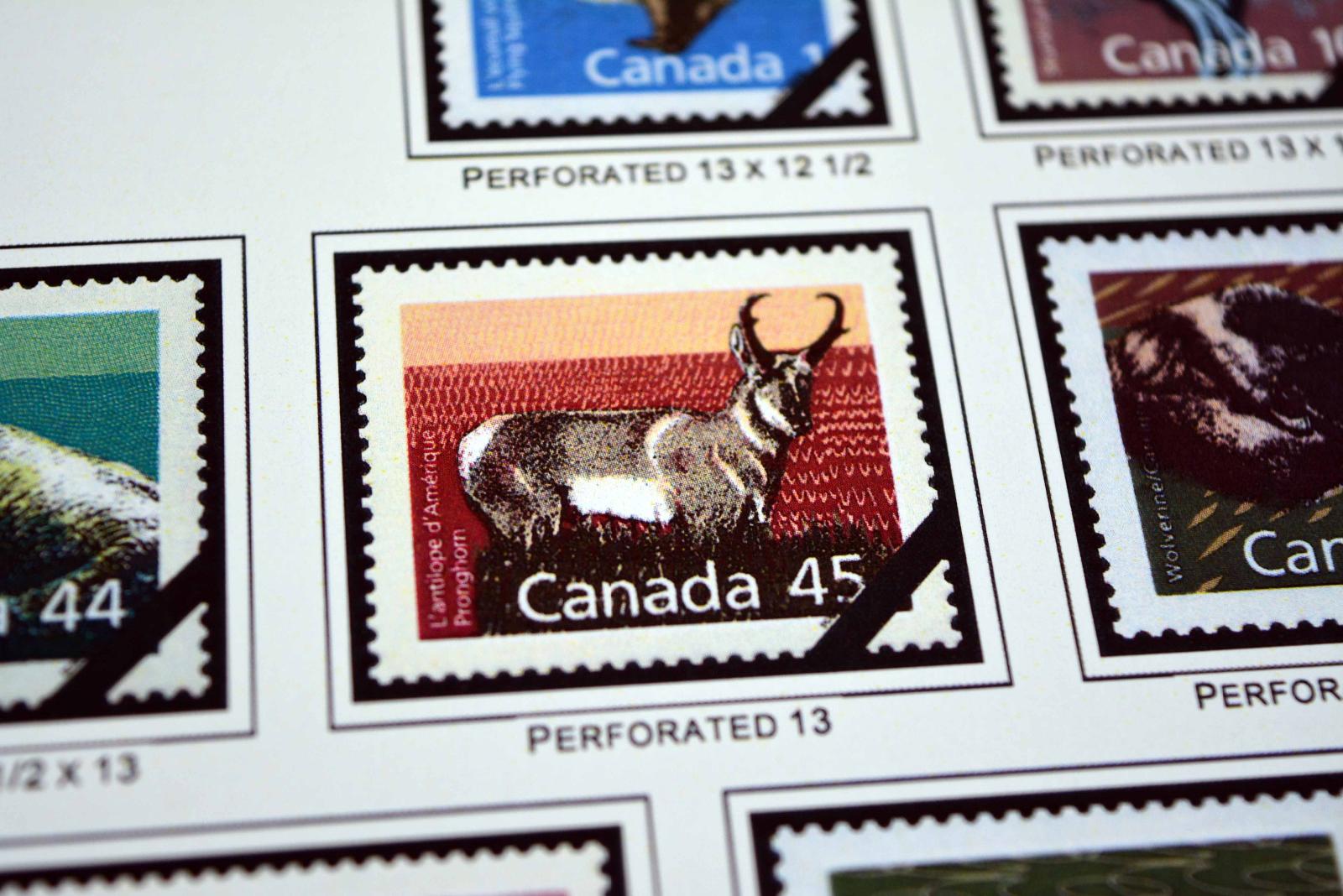 COLOR PRINTED CANADA 18512010 STAMP ALBUM PAGES (376 illustrated pages