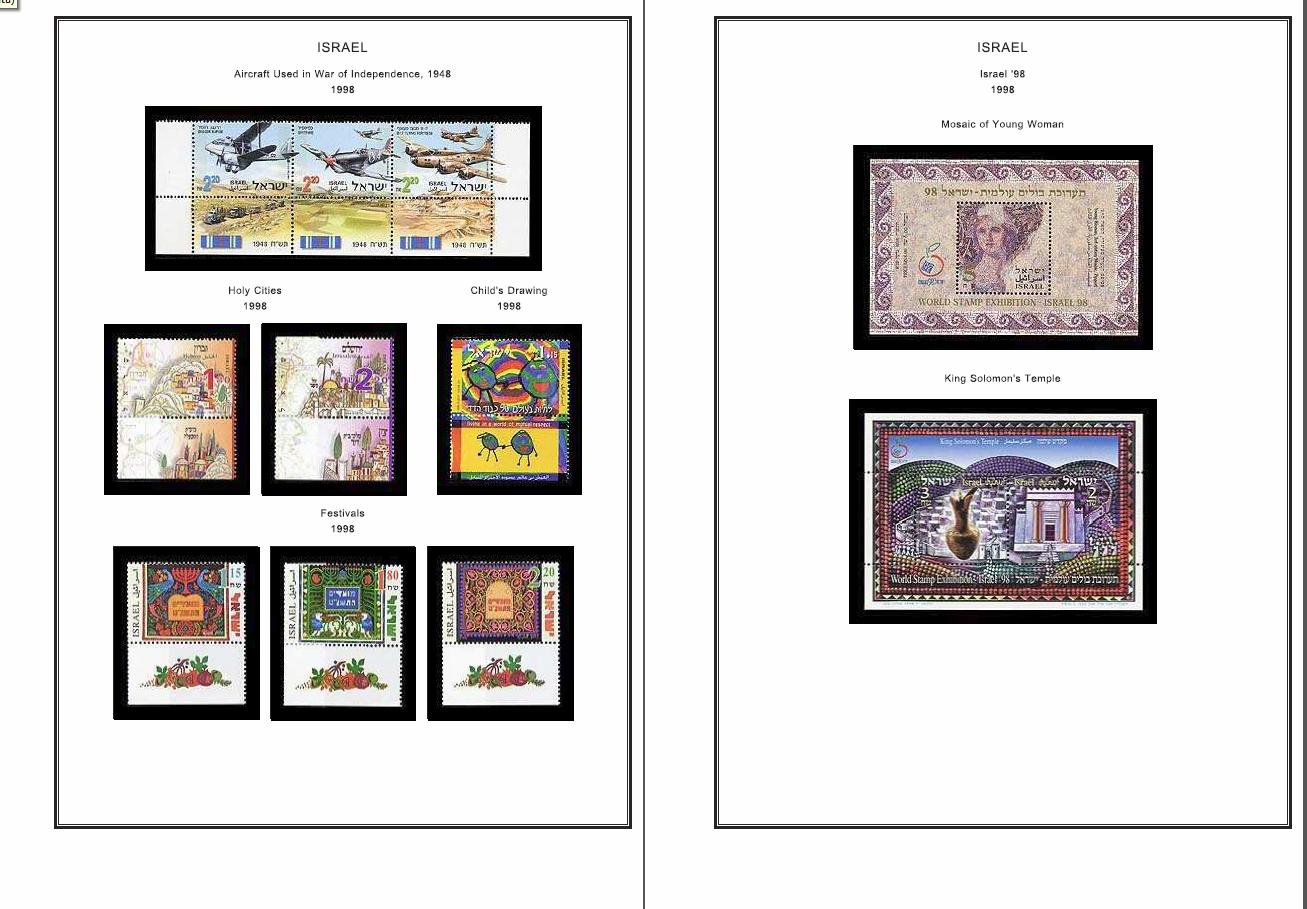 Download ISRAEL STAMP ALBUM PAGES CD 1948-2010 (287 PDF color illustrated pages) | eBay