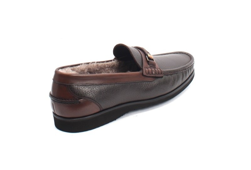 ROBERTO SERPENTINI 23900a Dark Brown Leather Lace-Up Shearling Shoes ROBERTO SERPENTINI 23900a Dark Brown Leather Lace-Up  main image 3