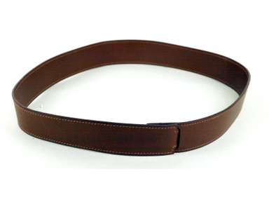 HERMES ブラウン レザー ベルト 72 HERMES Brown Leather Snap Button Waist Belt Women's