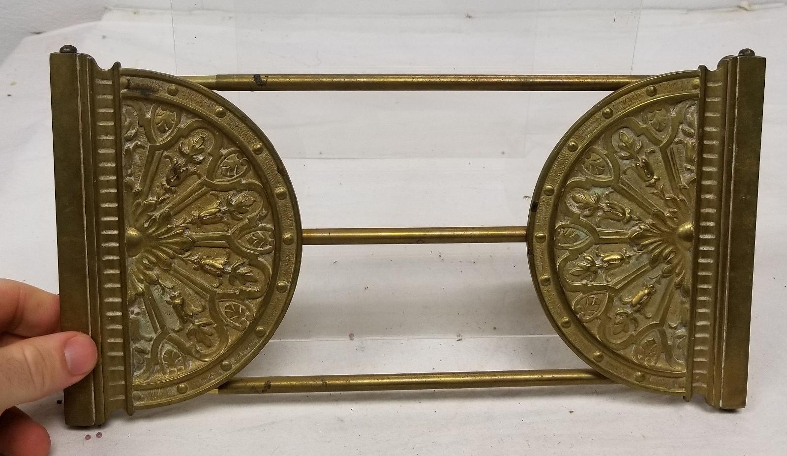 Antique Vintage Cast Bronze Brass Bookends Victorian Bookshelf