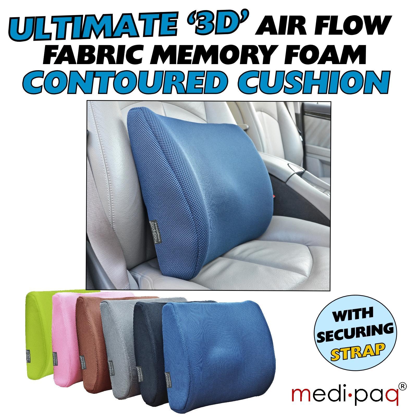 Memory Foam Back Support Cushion 3D Orthopaedic Posture Lumbar Pain