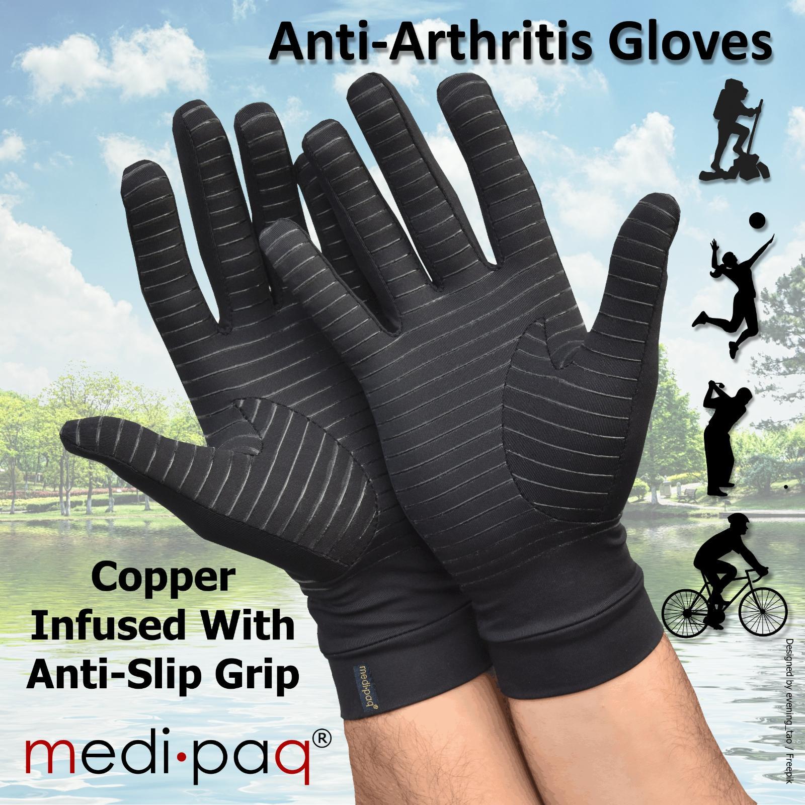 Anti Arthritis Gloves Copper Compression Therapy Finger Support Hand