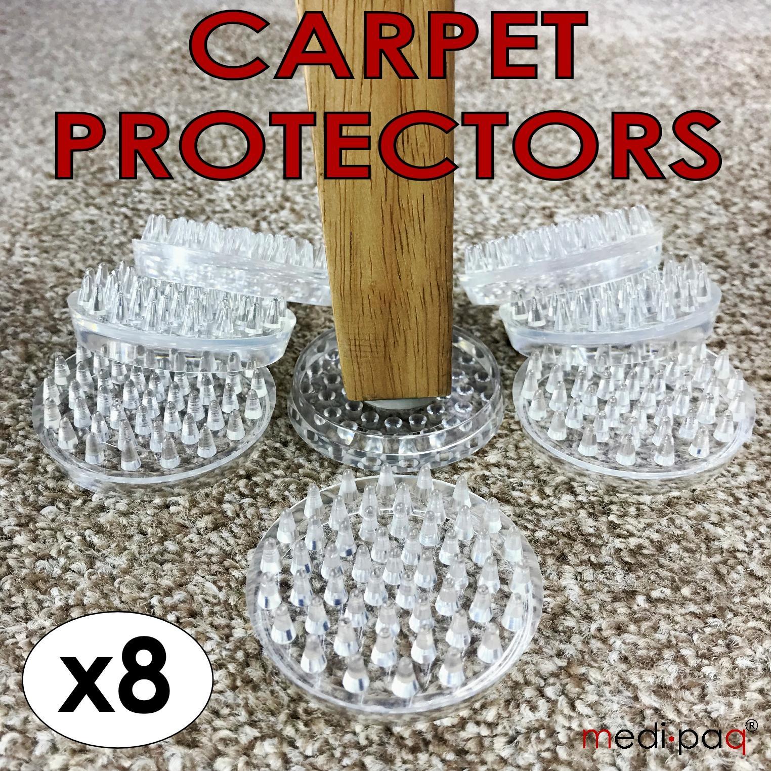 8x Carpet Protectors Cups Rug Mat Sofa Settee Chair Furniture