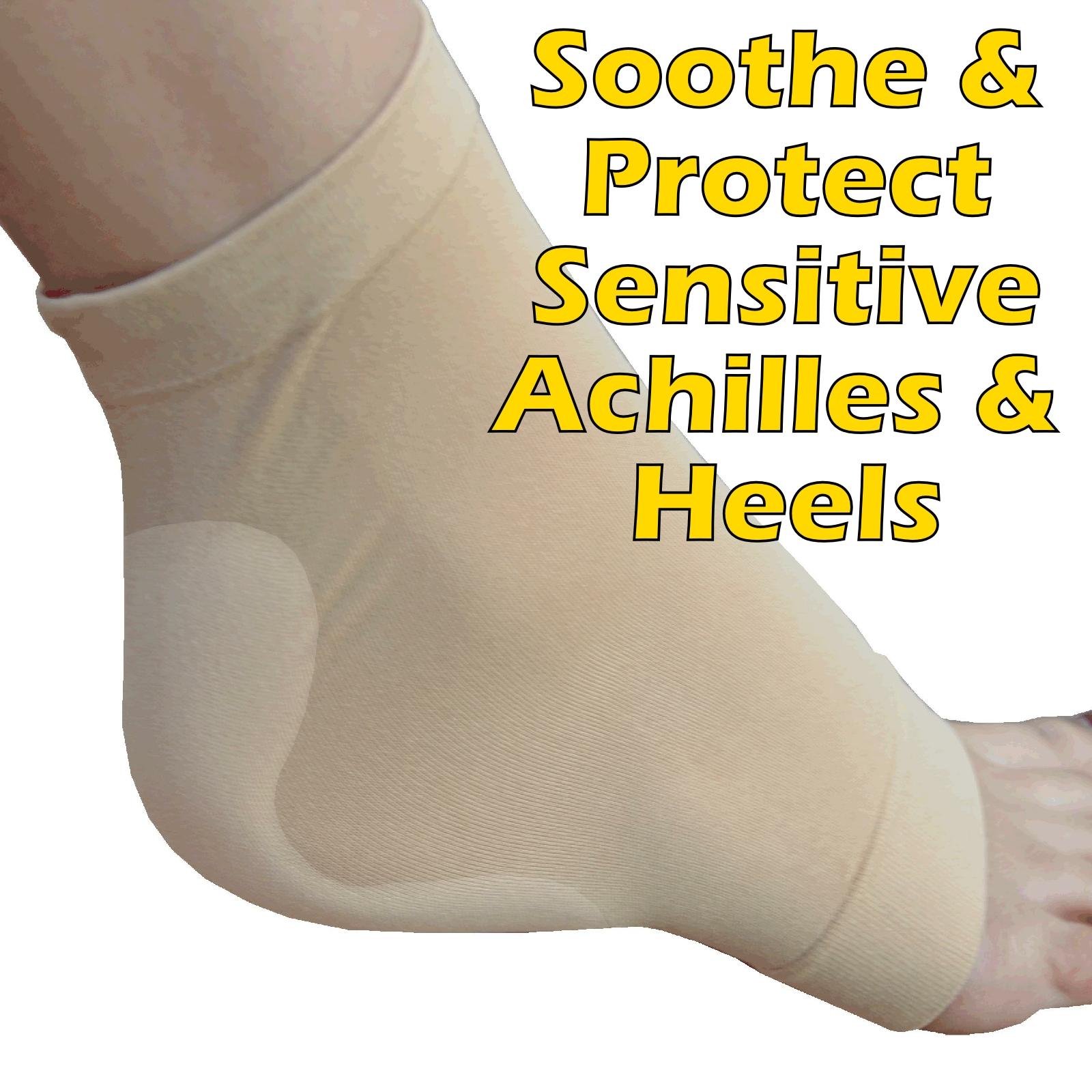 Gel Ankle Support Moisturising Socks Cracked Heel Achilles Tendon