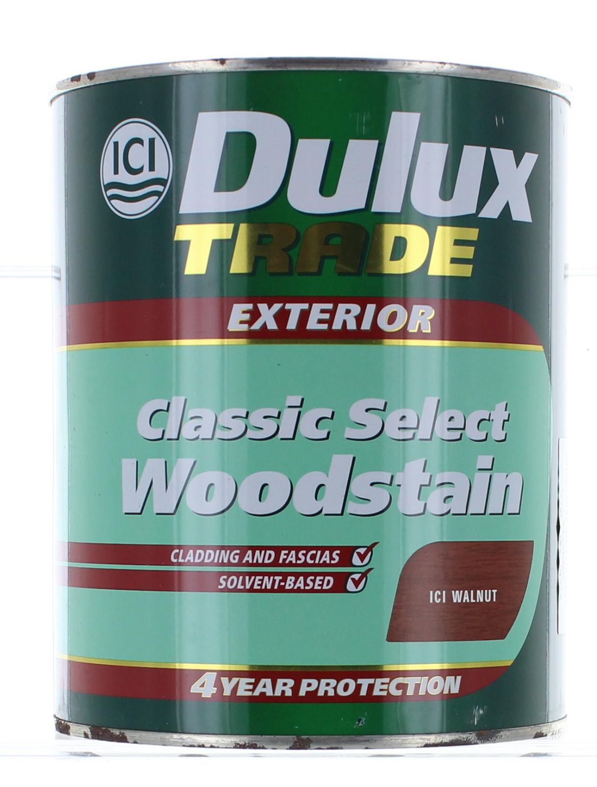 Dulux Trade Exterior Classic Select Woodstain 1L Walnut Hardwood