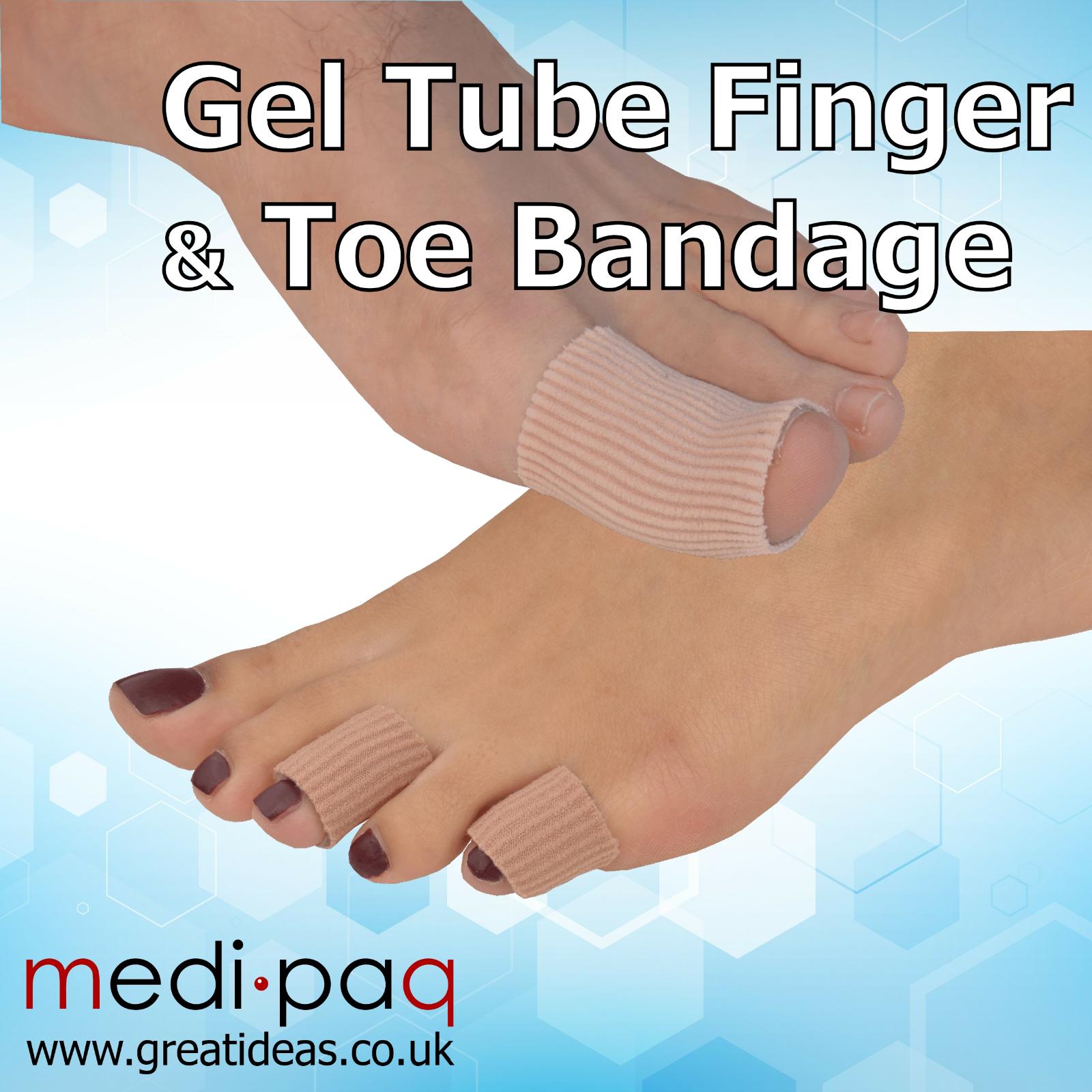 Gel Toe Protector Tube Bandage Finger Protection Pain Relief Hammer