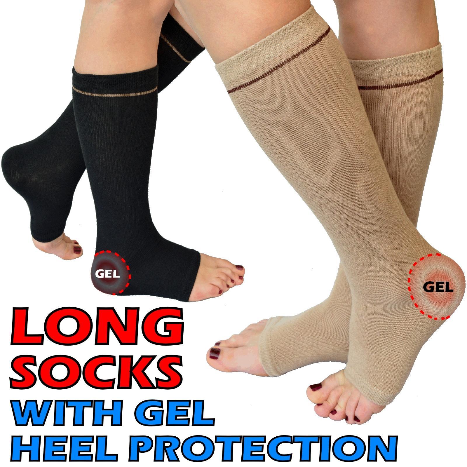 Achilles Tendon Ankle Support Gel Socks Heel Protection Compression